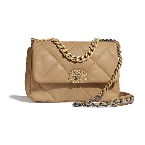 chanel 19 flap gold